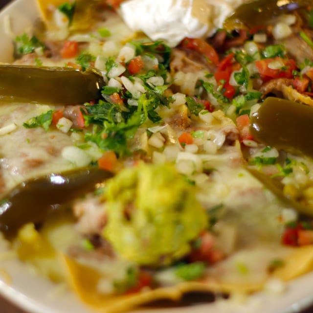 Supreme Nachos with Meat.