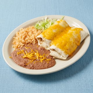 Bean Burritos with Cheese on Top