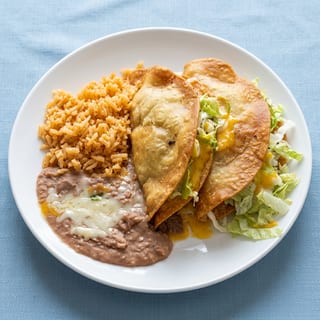 Beef Tacos with Fried Flour Shell